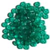 100 2x6mm Matte Emerald Rondelle Beads
